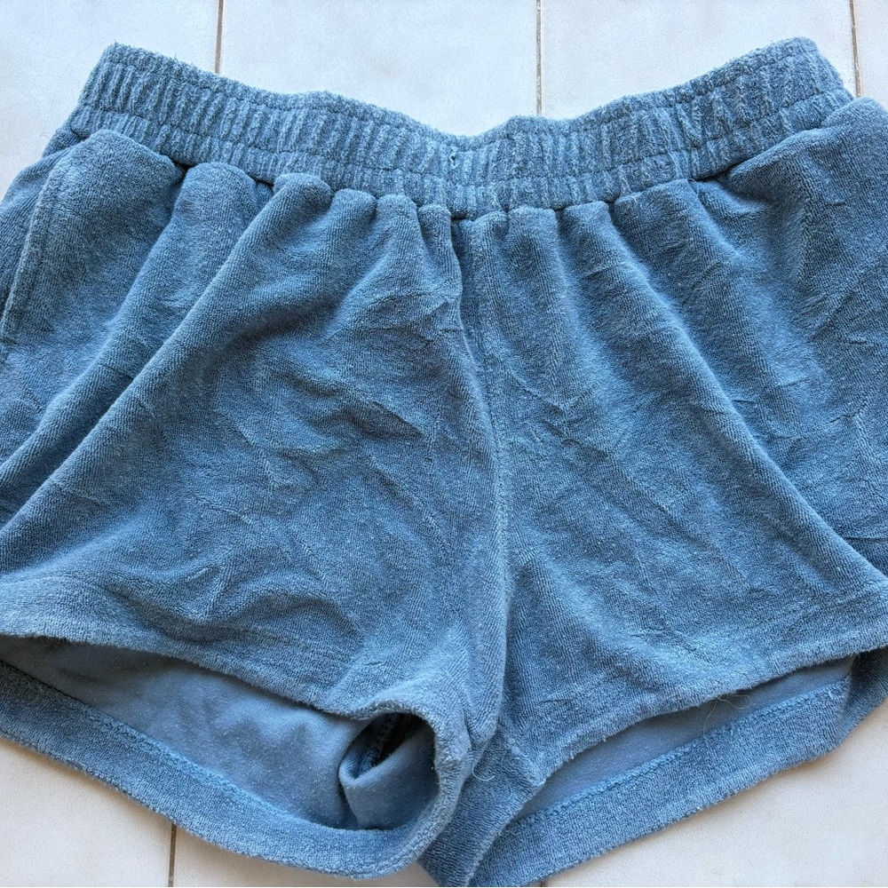 Simply Southern Blue “towel-like” Shorts